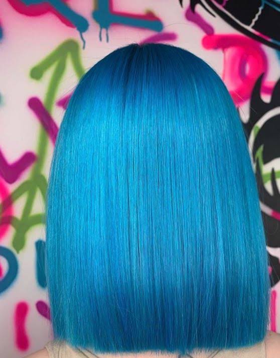 Blue creative colour work